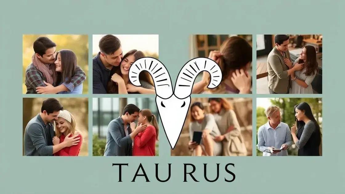 touro no amor, trabalho e vida social